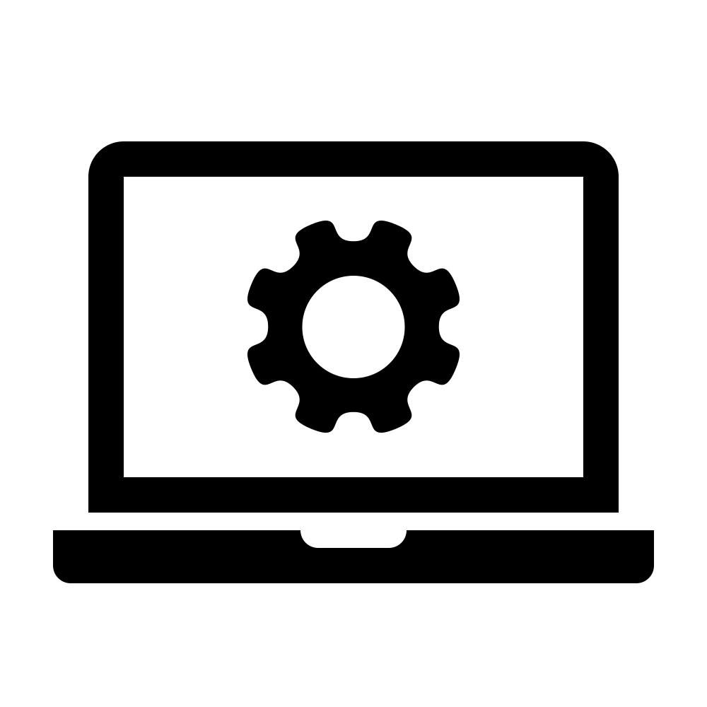 Device laptop settings icon