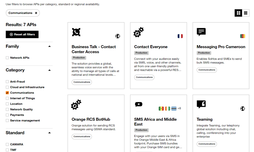 Catalog page with checked filter