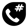 phone number icon in black, for KYC Tenure product
