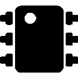 iot device kit black and white icon