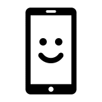 Smile phone illustration